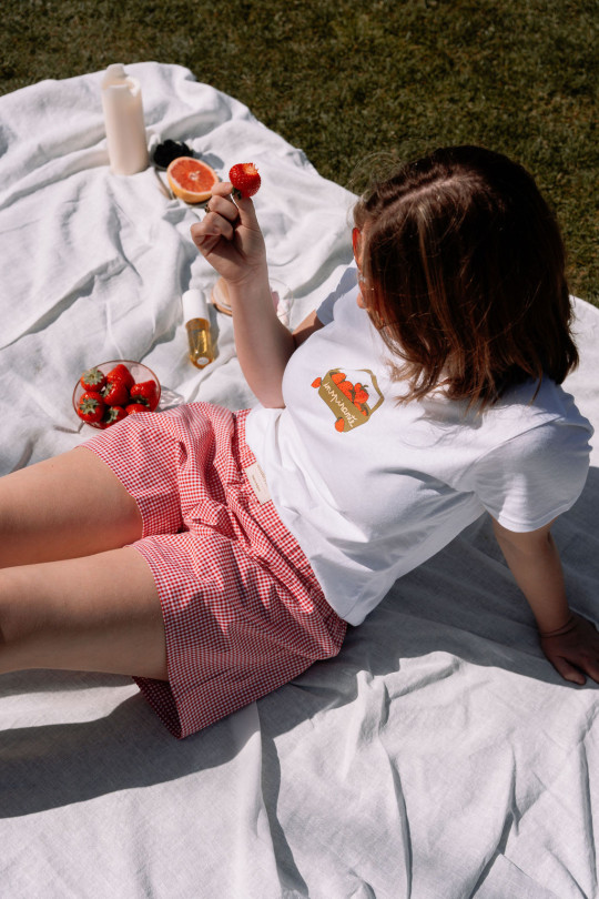 Le short Suzanne vichy rouge
