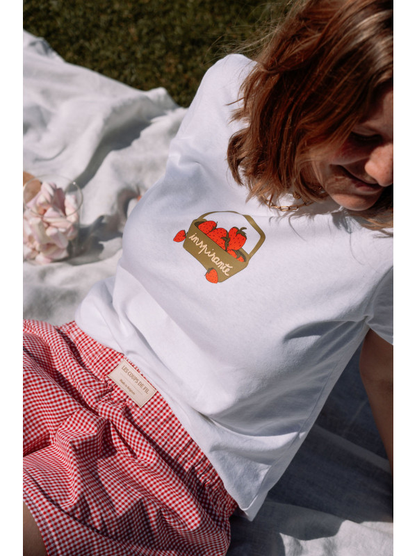 Le short Suzanne vichy rouge