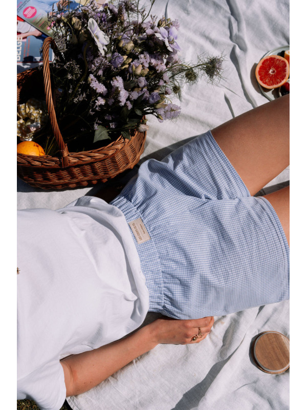 Le short Maurice vichy bleu