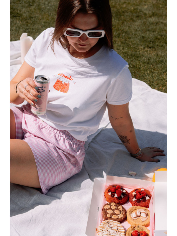Le short Albertine vichy rose