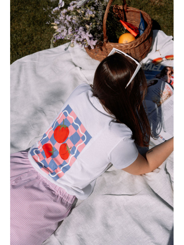 Le short Albertine vichy rose