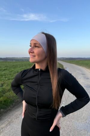 Bandeau beige ligné