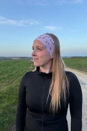 Bandeau léopard mauve