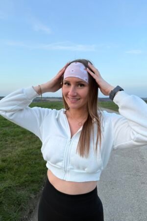 Bandeau marguerite beige