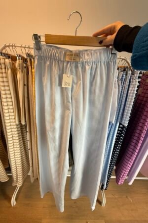 Pantalon ligné bleu