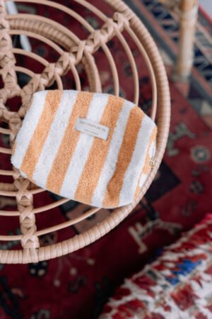 Trousse éponge orange