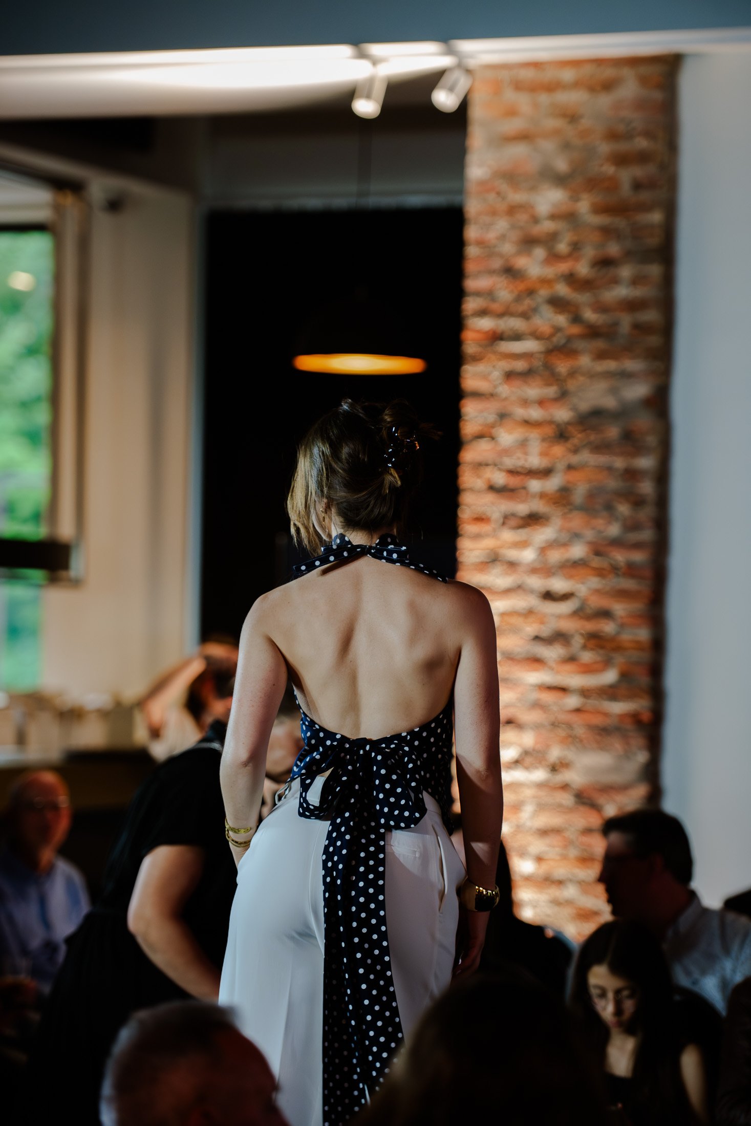 Top Navy Dot