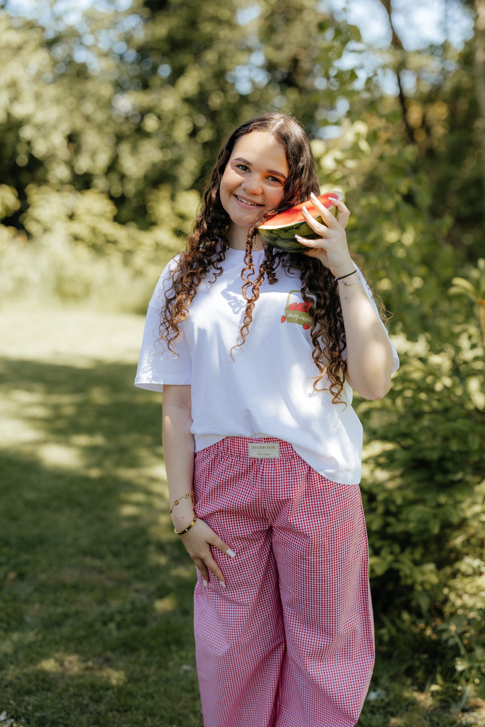 Pantalon Vichy Rouge