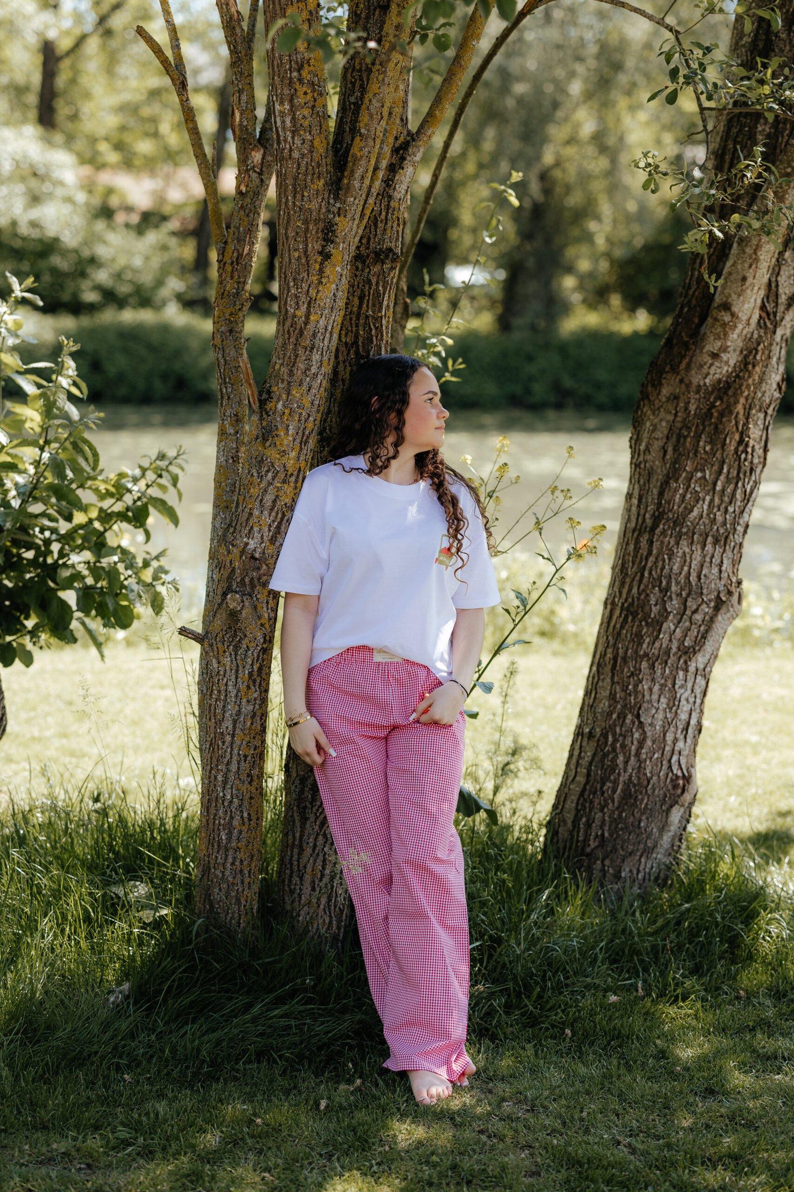 Pantalon Vichy Rouge