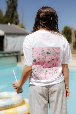 Teeshirt Rose et Vert