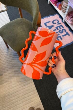 Vase rose et orange XL