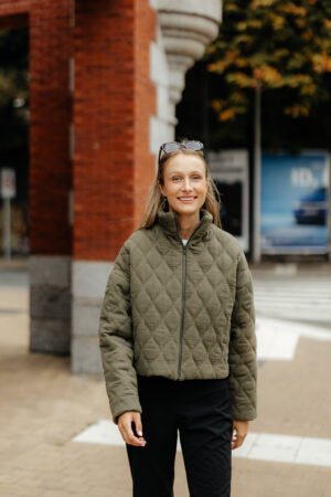 Veste Matelassée Kaki